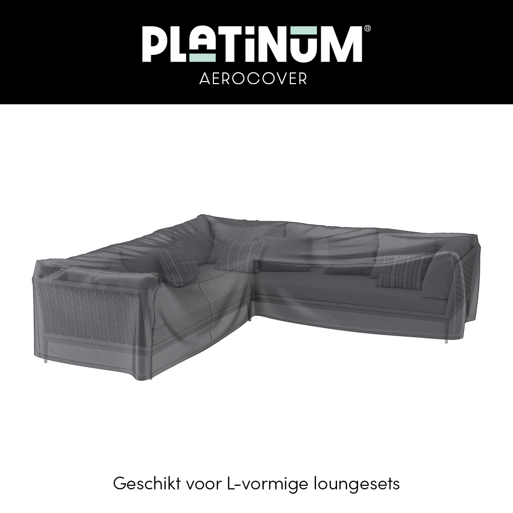 loungebankhoes L-vorm met ongelijke zijden